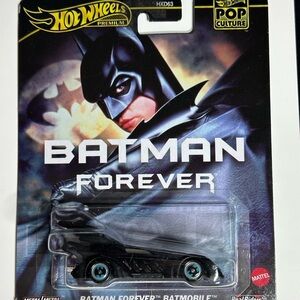 Mattel Hot Wheels Black Batmobile Car